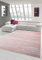 Designer und Moderner Teppich Wohnzimmerteppich Kurzflor Uni Design in Rosa Größe 160x230 cm