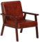 vidaXL Sessel Relaxsessel Polstersessel Lehnstuhl Ledersessel Stuhl Armsessel Lederstuhl Polsterstuhl Büro Wohnzimmer Braun 61x70x74cm Echtleder