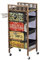 Salon Rollwagen Retro 4/5 Stufen Friseurwagen Premium Rolling Tattoo Spa Stylist Ausrüstung Mobiler Friseur Aufbewahrungs Organisator Mit Fönhalter,A,4Tiers