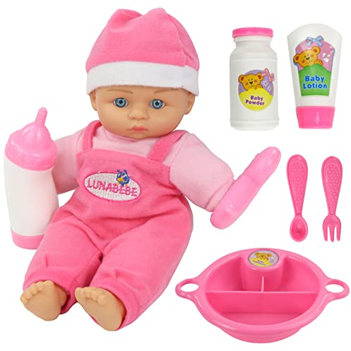 Poupee Bebe Poupon Fille Garcon,Réaliste Poupée Reborn Nurserie Bebe Reborn Fille Interactif 22.8cm Accessoire Poupon Vrai Bébé Cadeau Enfant Jouet Fille Garcon 1 2 3 Ans