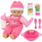 Poupee Bebe Poupon Fille Garcon,Réaliste Poupée Reborn Nurserie Bebe Reborn Fille Interactif 22.8cm Accessoire Poupon Vrai Bébé Cadeau Enfant Jouet Fille Garcon 1 2 3 Ans
