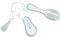 BÉABA, Set accessoires toilette bébé/ Enfant, Thermomètre de bain+ Coupe ongle+ Peigne brosse, Green Blue