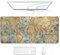 Auhoahsil Large Mouse Pad, XXL Gaming Mousepad, Desk Mat for Desktop, Thick Rubber, Big & Long Size, Stitched Edges, Full Desk Pad for Laptop & Computer, Extended 31.5 x 11.8 in, Vintage World Map