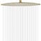 GGStudy High Pressure Round Shower Head 12 Inches Large Stainless Steel Shower Heads Ultra Thin Rainfall Bath Shower 1/2 Connection Brushed Gold Shower Head