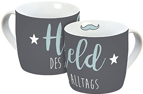 Tasse Held des Alltags 300ml, 13104 | Porzellantasse | Porzellan | Tasse | Vatertag | Geschenk | Papa | GEDA | GEDA Labels | Kaffee | Tee | Aufmerksamkeit