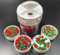 Weihnachtsstreusel, Perlenzucker, Grün, Rot, Süßigkeiten, 120 g, 4 Zellen, essbarer Weihnachtsbaum, Kuchendekoration, Cupcake-Dekoration, Eiscreme-Toppings, Feiern, Shaker-Glas