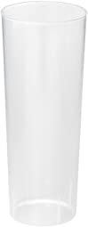 SP Berner - Pack de 8 Vasos de Tubo Plastico Reutilizables | Vasos de Tubo Portátiles Multiusos | Capacidad de 315 ml