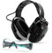 Muffpro Protection auditive Bluetooth NRR 25 dB Casque antibruit pour soufflage de neige, tonte, construction, noir, Large