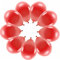 10 rote Luftballons Metallic Eco Ballons Rot Made in EU Deko Geburtstag Valentine Hochzeit Party rote Ballons aus Naturkautschuk Helium geeignet