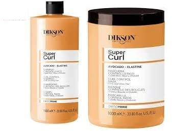 Kit Super Curl - Maske 1000 ml, Shampoo 1000 ml - DiksoPrime
