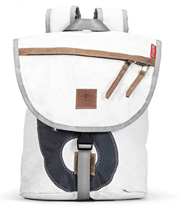 Rucksack Landgang Mini Weiss Grau