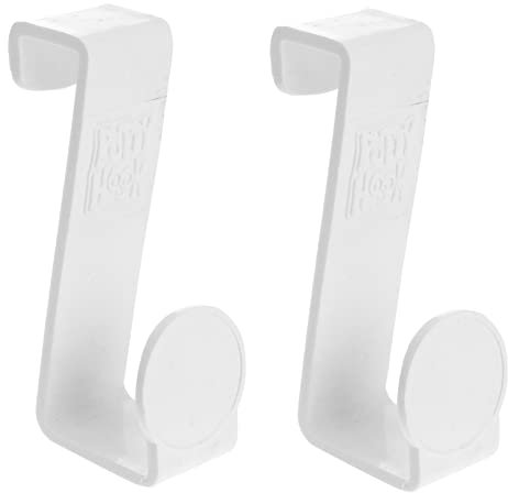 Angoily Save Space 2pcs Plastic Hooks for Toilet Seat Potty Seat Hooks Back Door Hook