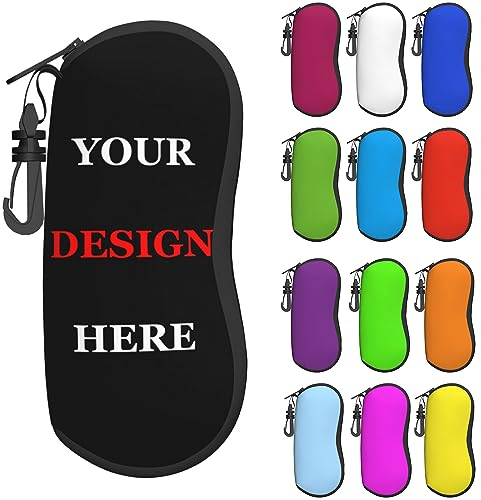 Lsjuee Personalisiertes Brillenetui mit Namen, personalisierter Name, Sonnenbrillenetui, individuelles Brillenetui, Geschenk für Männer und Frauen