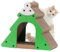 FUKUMARU Rascador para Gatos, Rascador Navideño de Cartón Resistente, Rascador en Forma de Montaña, Mobiliario para Rascar para Proteger Tus Muebles, Gatos.