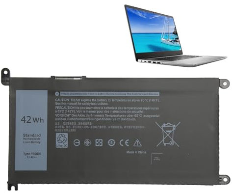 Batterie D'ordinateur Portable 3680mAh pour 3493 3501 3582 3583 3584 3593 3793 5480 5481 5482 5485 5491 5493 5585 5590 5591 5594 5598 7586 YRDD6 VM732 OVM732 1X1H