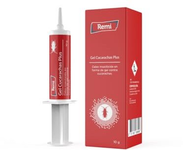 Remi Hogar Gel Cucarachas Plus 10gr | Veneno para cucarachas | Insecticida Elimina cucarachas | Efectivo contra Todo Tipo de cucarachas | Cebo insecticida