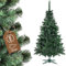 KADAX Künstlicher Weihnachtsbaum, Tannenbaum aus PVC-Folie, Naturgetreuer Christbaum 155-220cm, Kunsttanne mit stabilem Plastikständer, langlebige Kunsttannenbäume (Weihnachtself 180cm v2)