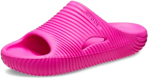 Crocs Mellow Recovery Slides, für Unisex-Erwachsene, Rosa Crush/Wellenstruktur, 39–40