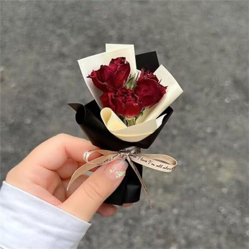 Mini getrocknete Blumen Blumenstrauß, Auto Aromatherapie Clip, Auto Luftauslass Parfüm Dekoration, Auto Lüftungsschlitz Clip, Auto Klimaanlage Outlet Parfüm Clip Dekoration, Auto Lufterfrischer