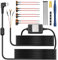 Dreiadriges eSynic Dashcam Hardwire Kit 3-adriges Spannungswandlerkabel für Dashcams – 11,5 Fuß USB Typ C 12V/24V auf 5V Hardwire Kit mit Add-A-Circuit Sicherungen