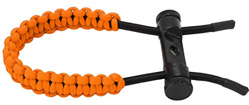 Sangle de Poignet pour Arc de Tir à L'arc, Dragonne Colorée pour Arc Composé, Cordon de Corde Tressé, Cordon de Corde Tressé en Nylon Réglable, Accessoire et équipement de Tir à L'arc(Orange)