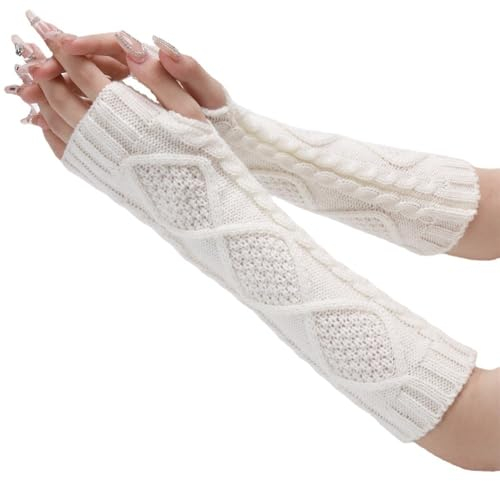 Warmer Strick-Armwärmer Gestrickte Handgelenksärmel for Männer und Frauen (Color : Colour 1, Size : Free size)
