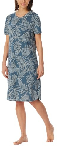 Schiesser Damen Nachthemd Kurzarm Baumwolle Modal Sleepshirt Bigshirt - Comfort Nightwear