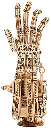 Wood Trick Cyber Robotic Hand 3D-Holzpuzzles für Erwachsene und Kinder zum Bauen – Holzmodelle, Ingenieur-DIY-Projekt, mechanische 3D-Puzzles, Modellbausätze für Erwachsene