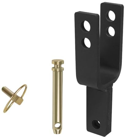 Ronyme Adaptador de Enganche rápido versátil genérico de Acero Pesado para Tractores de Enganche rápido de de categoría 1, reemplaza al Conjunto