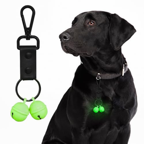 Campanelli per collare per cani, campanelli luminosi extra forti per cani e gatti, per tracciare e salvare animali selvatici e uccelli, campanelli in rame resistenti. (Razza di grandi dimensioni)