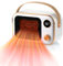 FainFun Mini Heizungslüfter, PTC Heizlüfter, 1200W Steckdosen Heizung Mini Heizlüfter, Anti-Kipp-Schutz, Mini Keramik Heizlüfter Steckdose für Wohnzimmer, Schlafzimmer, Schreibtisch(Weiß)