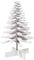 vidaXL Albero di Natale Decorativo Bianco 100 cm in Legno di Pino, Albero Natalizio con Rami rotanti, Albero in Legno, Decorazione Natalizia