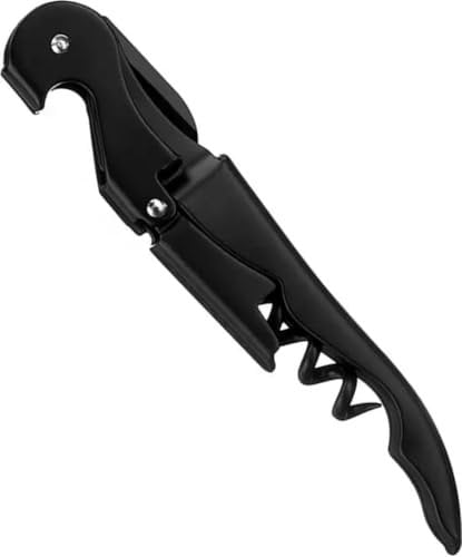 *** Premiumkorkenzieher Schwarz - Kellnermesser - Profi - Weinflasche - Van Heble® ***