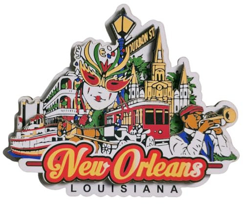 New Orleans United States of America Refrigerator Magnet Tourism 3D Souvenir Fridge Decoration Craft Collection