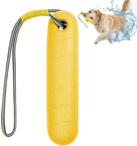 CaiYuanGJ Hundespielzeug, Wasser Interaktives Hundespielzeug, 22 cm Schwimmspielzeug Hunde mit Nylon Rope, für Mittelgroße Große Hunde Trainieren Apportieren im Wasser
