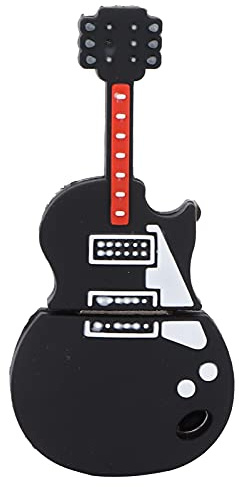 Yanmis Clé USB, clé USB Portable Guitare Basse Mignonne pour Le Transfert de Données Quatre Options de Stockage Disponibles jusqu'à 128 Go Accessoires Cadeaux Noir (16GB)