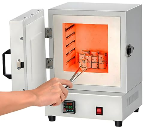 LYAYYDS Four à moufle 2012℉ (1100 ℃) - Four de déparaffinage Haute température 2000 W - Four de Table pour déparaffinage, recuit et Traitement Thermique