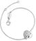 Engelsrufer Damen Armband aus Sterling Silber und Herz Flügel Anhänger silber - besetzt mit drei weißen Zirkonia Steinen - Karabinerverschluss - längenverstellbar - nickelfrei