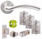 Jigtech JTB71200 Solar Door Pack-Latch-Satin Chrome