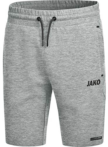 JAKO Herren Shorts Premium Basics, Hellgrau-Meliert, M