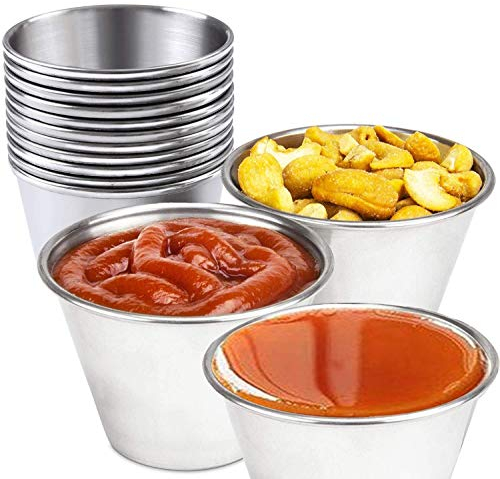 Set de 12 Flaneras individuales acero inoxidable, Recomendado para postre y Flan,Molde Flanera Ø7 cm