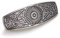 TEAMER Mode Vintage Celtic Knot Haarspange Metall Haarspangen Haarschmuck Muster Gravierte Kopfbedeckung Styling Geschenke für Frauen Mädchen (Gerbera, Antik Silber)