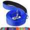 Joytale Padded Handle Dog Lead, Double-Sided Reflective Nylon Leads for Training, Walking Leash for Small, Medium Dogs, 1.2m × 2cm, Navy Blue