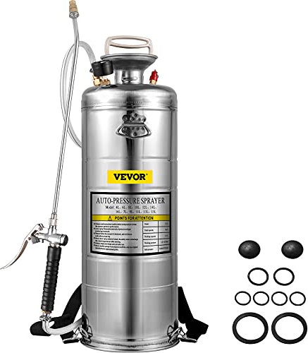 VEVOR 12L Pulvérisateur INOX Jardin Brumisateur pour Plante pour Jardinage Domestique et Nettoyage au Sol Convient aux Besoins actuels de l'industrie, de l'agriculture, du Commerce, de la médecine