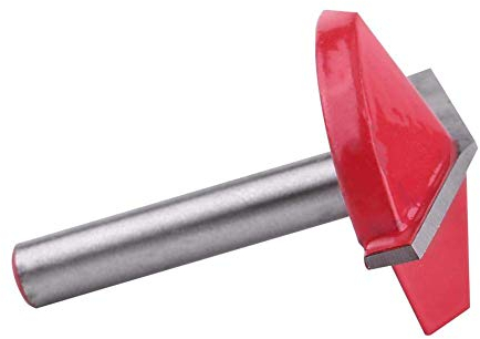 1pc Fresa per fresare Acciaio al tungsteno Lavorazione del legno Router CNC Punta di affilatura Utensile taglio con scanalatura a V 6 mm Albero in metallo duro Smusso Fresa conica(6 * 32mm*150°)