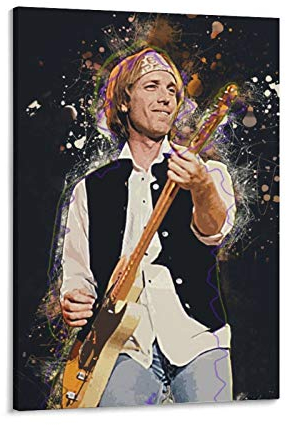 haocaitou To-mS Petty Gitarristen Musik-Rock-Poster, dekoratives Gemälde, Leinwand, Wandkunst, Wohnzimmer, Poster, Schlafzimmer, Malerei, 60 x 90 cm