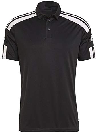 adidas Men's Squadra 21 Polo Shirt, Black / White, XS