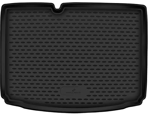 WALSER XTR Kofferraumwanne für Skoda Fabia 3 Schrägheck (NJ3) 2018-2021, 100% passgenaue Antirutschmatte Auto, Gummimatte Auto, Kofferraum Schutzmatte, Auto Gummimatten