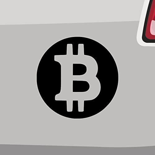 Bitcoin Logo Aufkleber -6 Größen 21 Farben Coin Währung Symbol BTC Mining Krypto