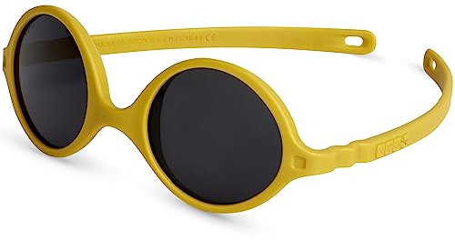 KI ET LA - Diabola 2.0 - Lunettes de Soleil Bébé Norme CE - Protection UV Totale - Ultra Légères - Souples - Incassables - Filtre à Lumière Bleu - Cordon Ajustable Inclus - Marque Française